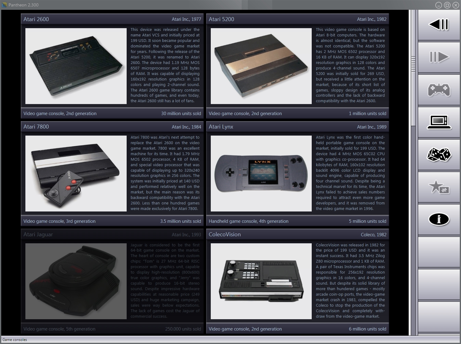 Emulation Atari VCS 2600 - Liste des Emulateurs Atari VCS 2600 - Emu-France
